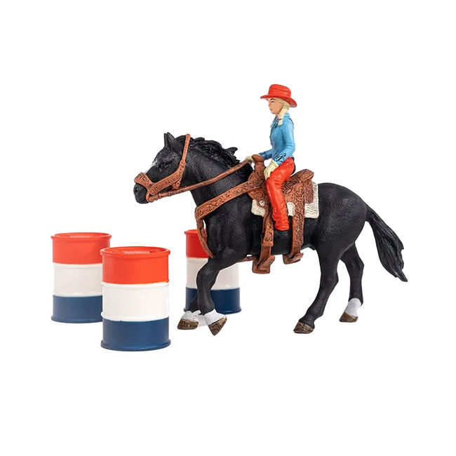 Schleich Cowgirl Barrel Racing Fun image number null