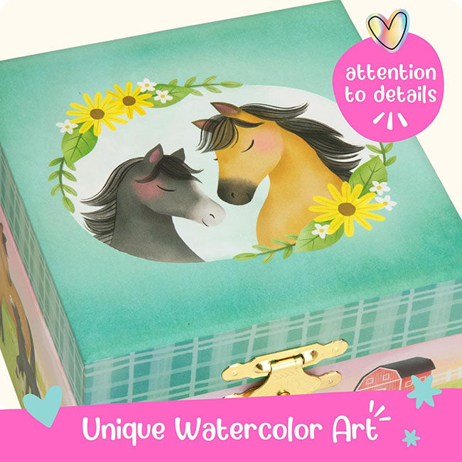 Giggle & Honey Musical Jewelry Box - Dancing Horse image number null