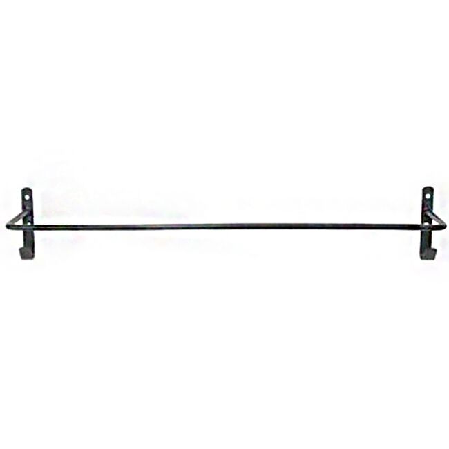 Horse Blanket Bar With Bridle Hooks - Black - 36 inches image number null