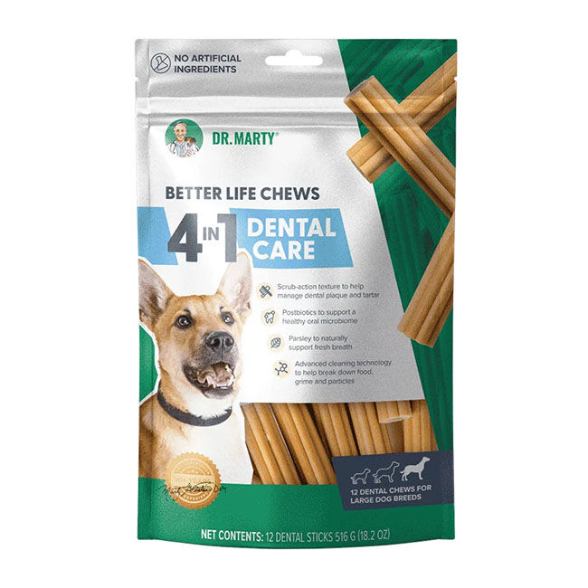 Dr. Marty Better Life Chews - Dental Care Sticks for Dogs image number null