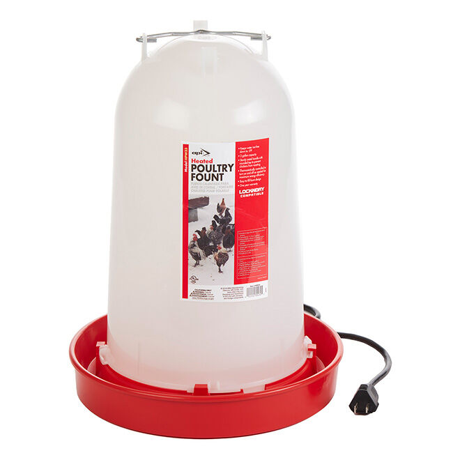API 3 Gal Heated Poultry Waterer  image number null
