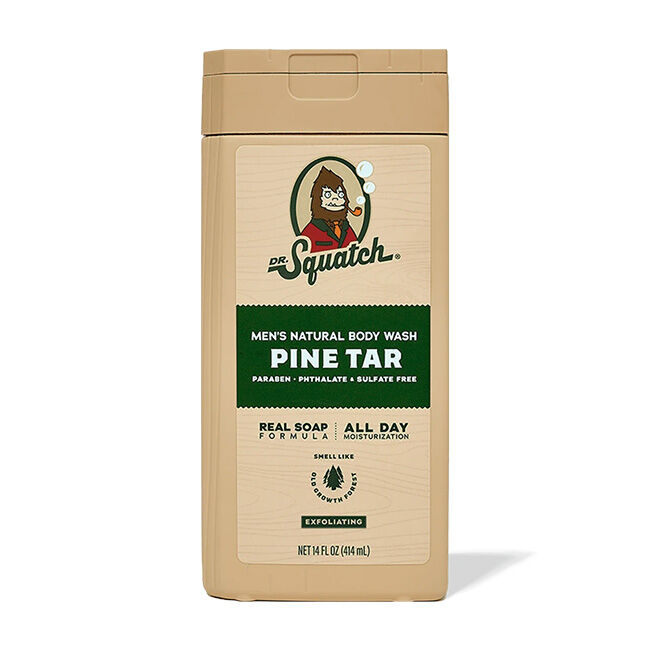 Dr. Squatch Men's Natural Body Wash - Pine Tar - 14 oz image number null