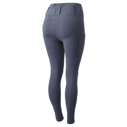 Horze Women's Everly Knee Patch Winter Riding Tights - Steel Gray
