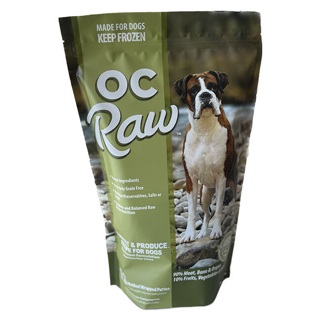 OC Raw Frozen Raw Dog Food Patties - Turkey & Produce Recipe image number null