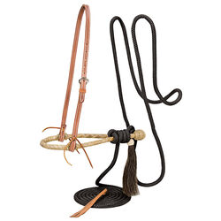 Weaver Equine Complete Mecate Set with Bosal - Black