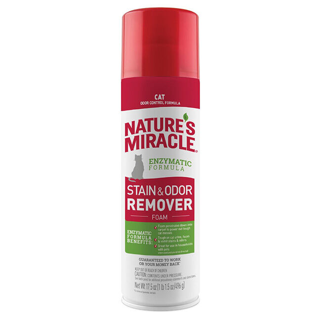 Nature s Miracle Foaming Stain Odor Remover for Cats 17.5 oz The Cheshire Horse