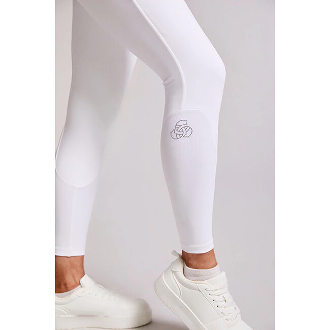 Equieire Women's MOLLY Knee-Grip Competition Tights - White image number null