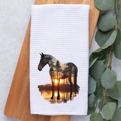Dark Horse Dream Designs Hand Towel - Sunset Stallion