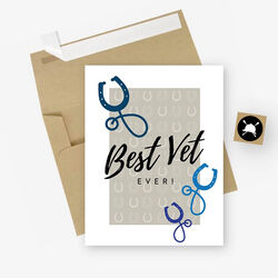 Hunt Seat Paper Co. Card - Best Vet Ever