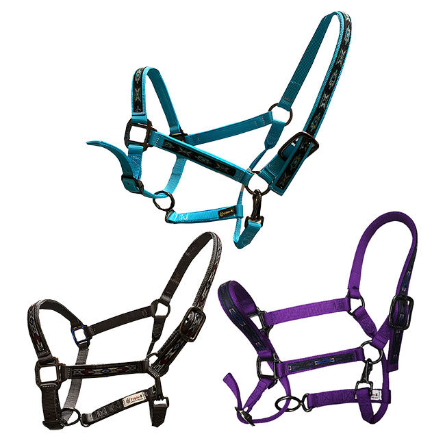 Triple E Premium Nylon Adjustable Halter with Overlay The Cheshire Horse