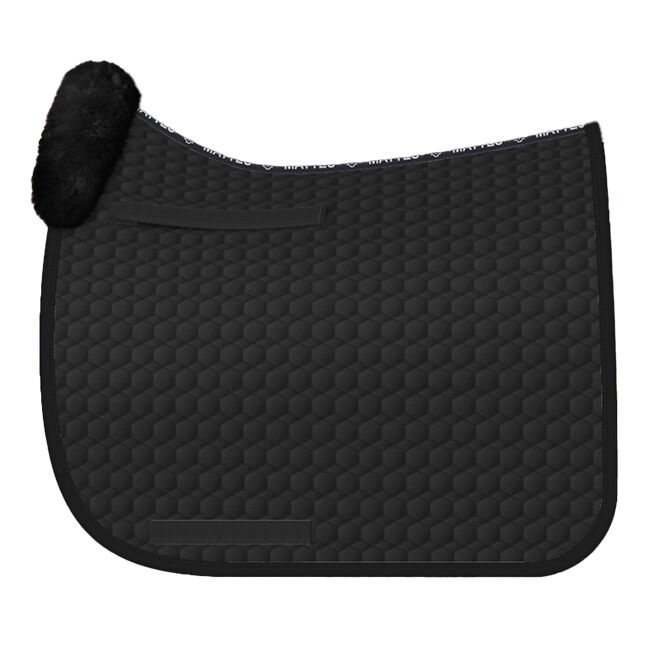 E. A. Mattes Dressage Pad with Sheepskin & Bare Flaps image number null