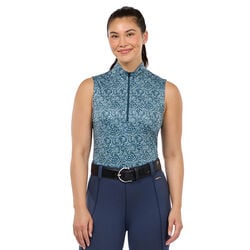 Kerrits Women's Play It Coolcore Sleeveless Printed Shirt - Jasper Posh Paisley