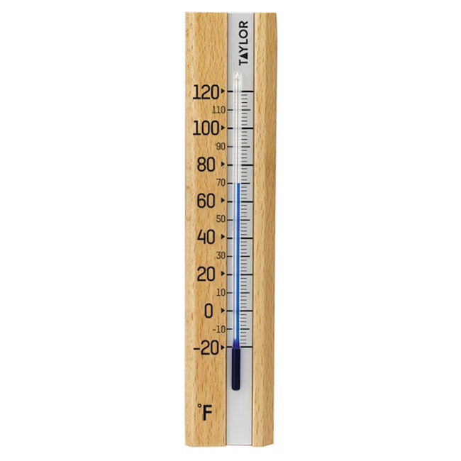 Taylor Indoor Wooden Wall Thermometer image number null