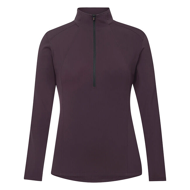 Kerrits Women's In Stride Quarter Zip Fleece Tech Top - Elderberry image number null