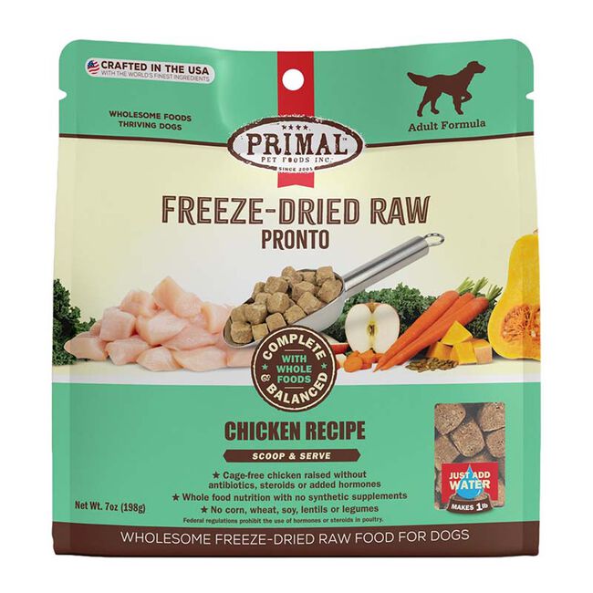 Primal Pronto Freeze-Dried Raw Dog Food - Chicken Recipe image number null