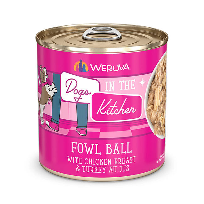 Weruva Dogs in the Kitchen Fowl Ball Dog Food 10 oz image number null