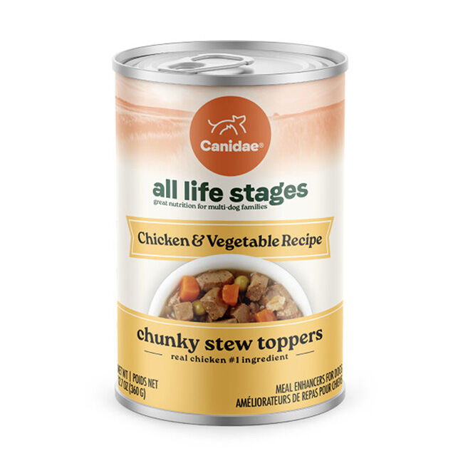 Canidae All Life Stages Chunky Stew Toppers Dog Food - Chicken & Vegetable Recipe - 12.7 oz image number null