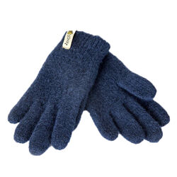 Janus Kids' 100% Wool Gloves - Navy