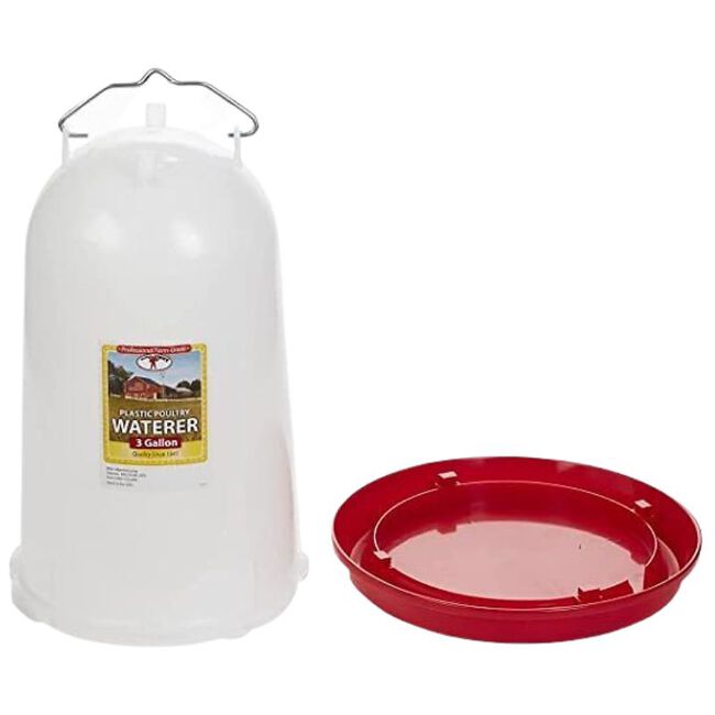 Little Giant Plastic Hanging Poultry Waterer - 3-Gallon Capacity image number null