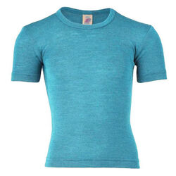 Engel Kids' Wool/Silk Blend T-Shirt - Ice Blue