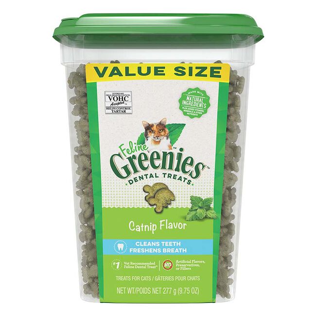 Greenies Feline Catnip Flavor Dental Cat Treats 11 oz image number null