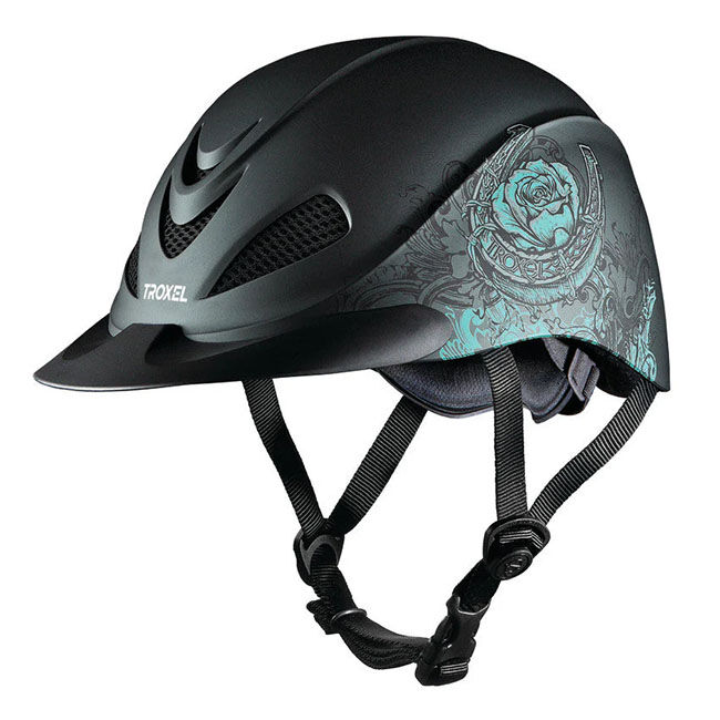 Troxel Rebel Helmet - Turquoise Rose image number null