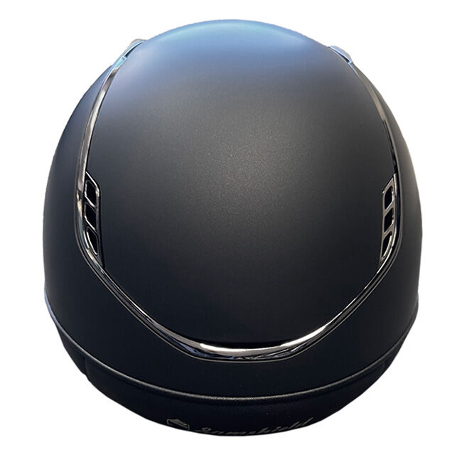 Samshield Miss Shield Shadowmatt Helmet 2.0 - Black/Chrome with Swarovski Crystals image number null