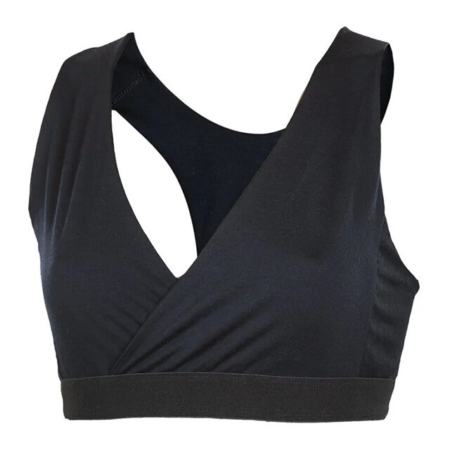 Janus Women's 100% Merino Lightwool Nursing Bra - Black image number null