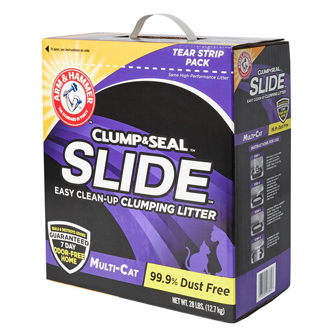 Arm & Hammer SLIDE Easy Clean-Up Clumping Litter, Multi-Cat  image number null