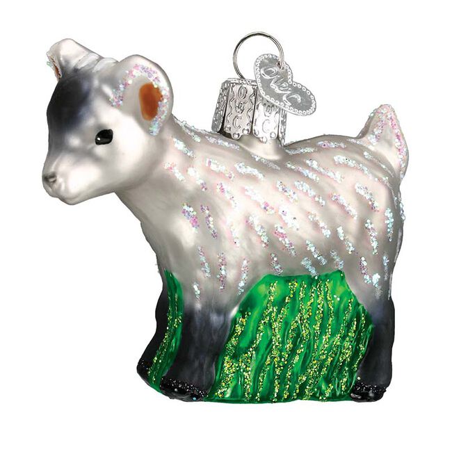 Old World Christmas Pygmy Goat Ornament image number null