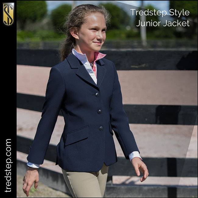 Tredstep Kids' Style Junior Show Coat - Navy image number null