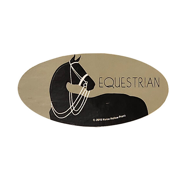 Horse Hollow Press Oval Bumper Sticker - "Equestrian" image number null