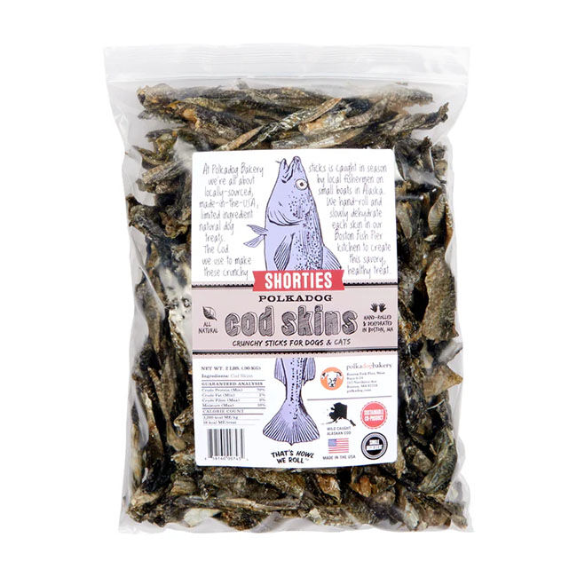Polkadog Cod Skin Shorties - Crunchy Sticks for Dogs & Cats image number null