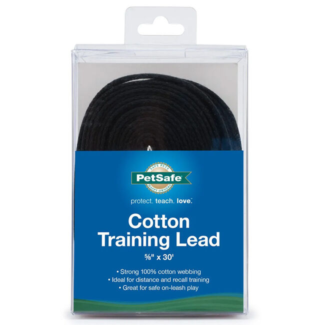 PetSafe 30' Cotton Training Lead - Black image number null