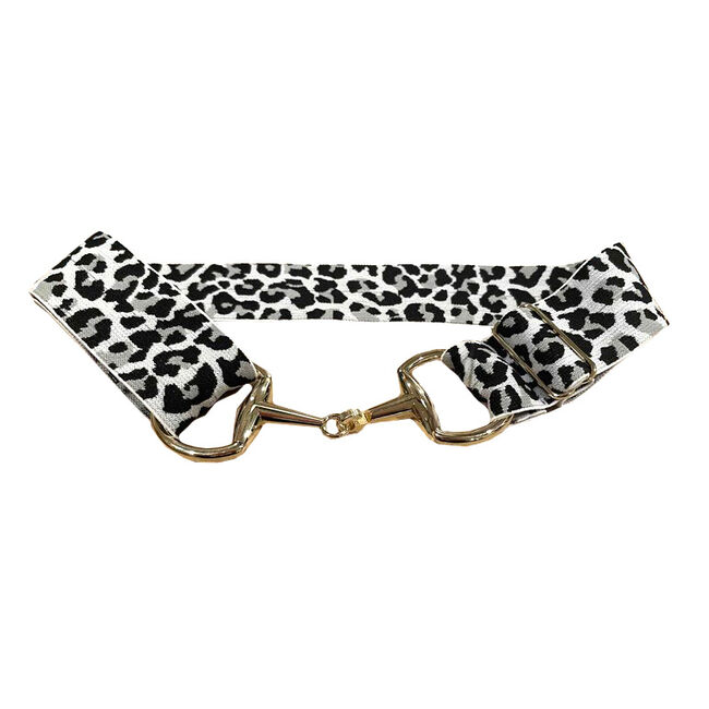 Anademi Stretch Belt with Silver-Tone Bit Buckle - Prints image number null