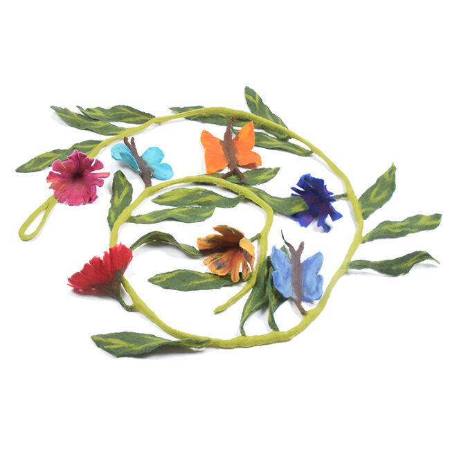 Dharma Dog Kharma Cat Wool Garland Flower & Butterflies Cat Toy image number null