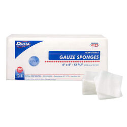 Dukal Non-Sterile Gauze Sponges - 4" x 4" - 200-Pack