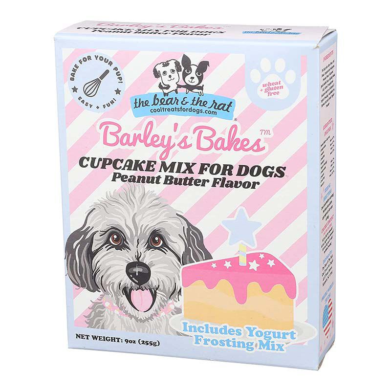The Bear The Rat Barley s Bakes Birthday Cupcake Mix for Dogs Peanut Butter Flavor