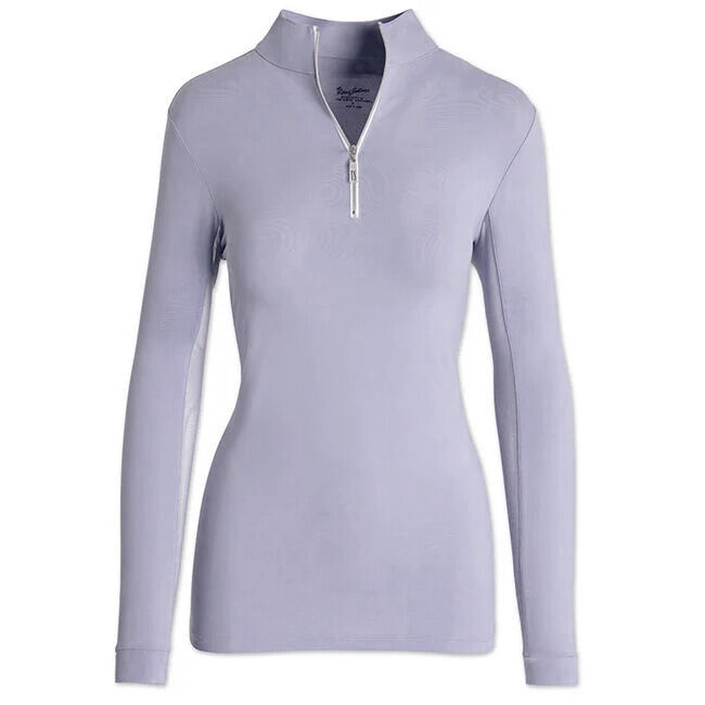 Tailored Sportsman Women's Long Sleeve IceFil Zip Top Shirt - Almost Lavender/Silver image number null