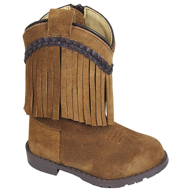 Smoky Mountain Boots Kids' Hopalong Western Boots - Brown Leather Fringe image number null