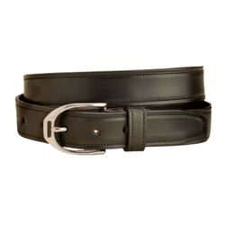 Tory Leather 1-1/4" Belt with Stirrup Buckle Havana, 34