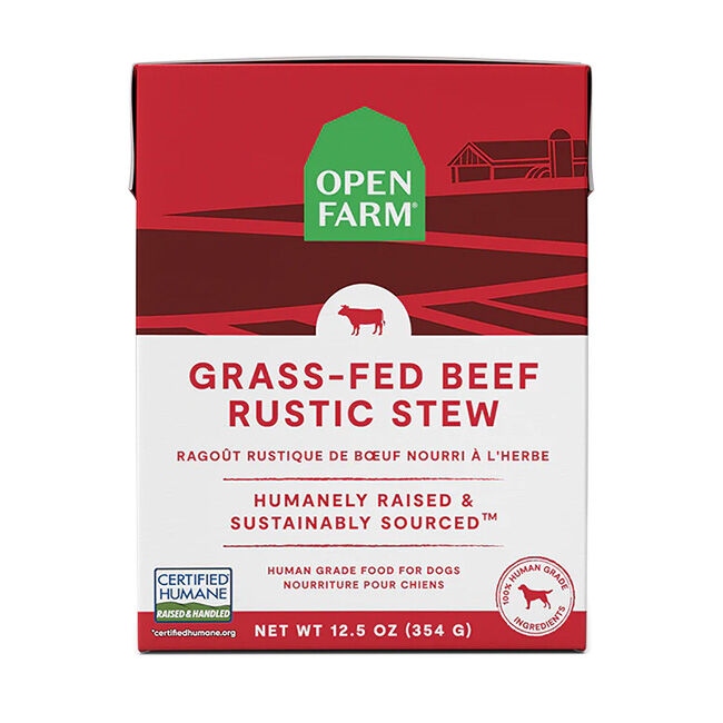 Open Farm Rustic Stew Dog Food - Grass-Fed Beef - 12.5 oz image number null