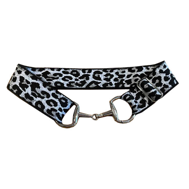 Anademi Stretch Belt with Silver-Tone Bit Buckle - Textures image number null