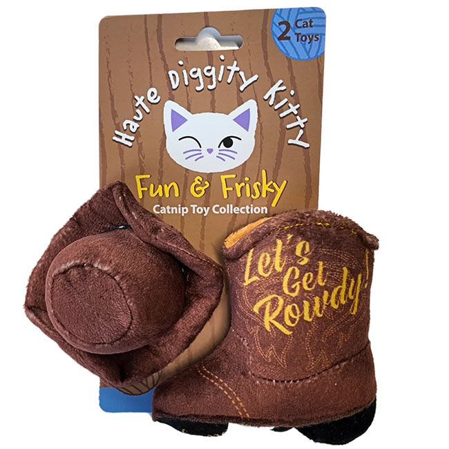 Haute Diggity Dog Catnip Toy Set - Kitty Cowboy - Closeout image number null