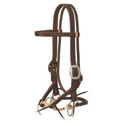Weaver Oiled Justin Dunn Bitless Bridle - Canyon - Horse