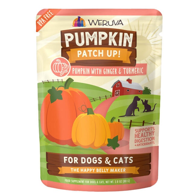 Weruva Pumpkin Patch Up Pumpkin w/ Ginger & Tumeric Supplement for Cats & Dogs - 2.8oz image number null