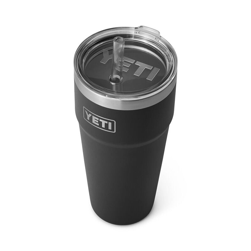 YETI Rambler 26 oz Stackable Cup with Straw Lid - Black - Closeout