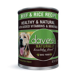 Dave's Pet Food Naturally Healthy Dog Food - Beef & Rice Recipe - 13 oz
