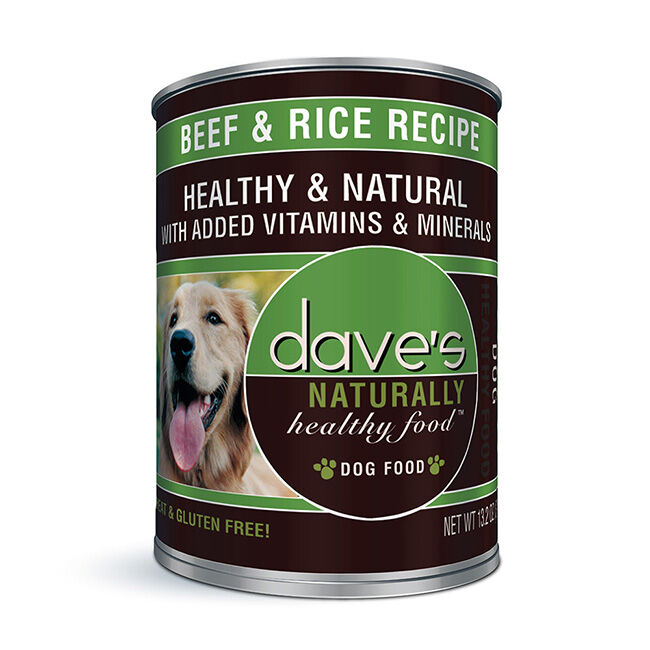 Dave's Beef and Rice Canned Dog Food  image number null