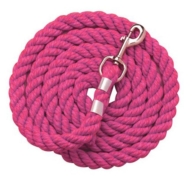 Perri's Solid Cotton Lead With Snap End - Hot Pink image number null